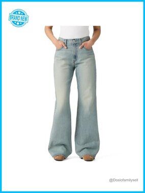 Levi's Cinch Flare High Rise Non-Stretch Denim Jeans Flared Leg